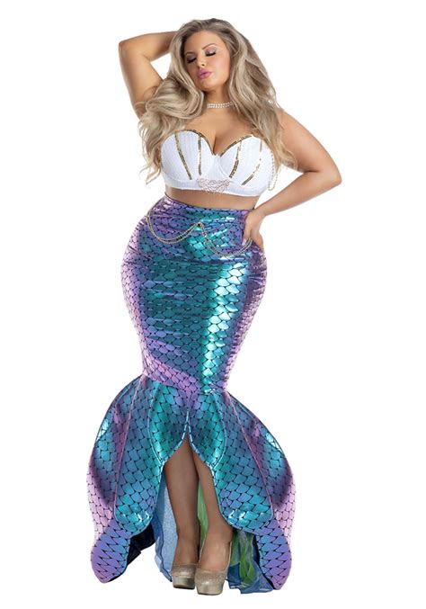 plus size mermaid costume for adults|mermaid skeleton dress plus size.